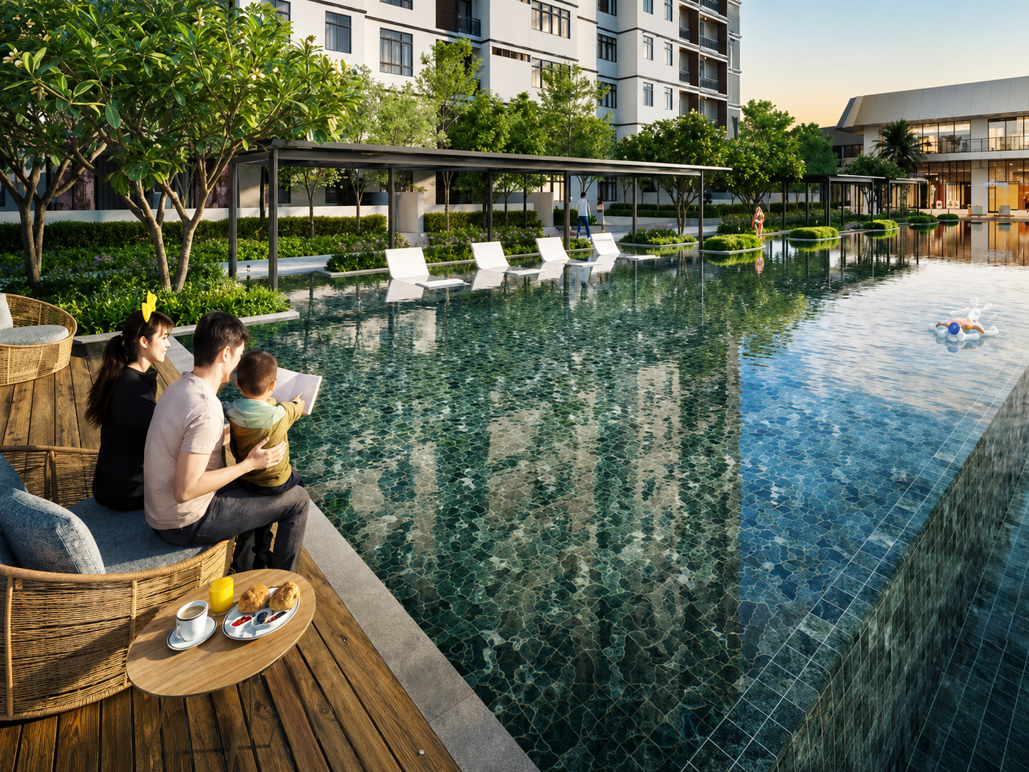 Artist's impression: Infinity Pool & Leisure Deck
